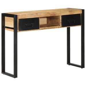 vidaXL konsolbord 100x35x75 cm massivt ru mangotr&aelig;