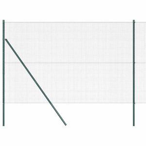 vidaXL Svejset tr&aring;dhegn jordfastg&oslash;relse 50 x 1,5 m PVC-belagt st&aring;l