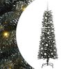 vidaXL Kunstigt juletr&aelig; Gr&oslash;n 120 cm PVC og plastik og st&aring;l