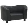 vidaXL hundesofa 67x41x39 cm kunstl&aelig;der sort