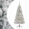 vidaXL Kunstigt juletr&aelig; med julekugle 120 cm 150 LED'er Varm hvid