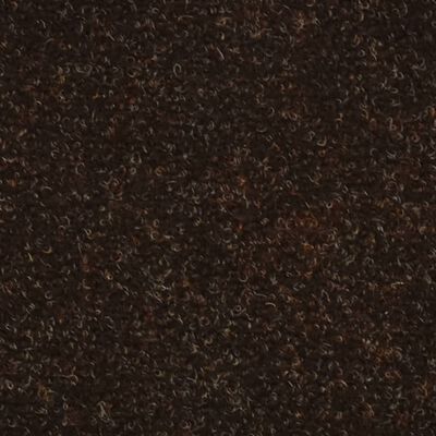 vidaXL selvklæbende trappemåtter 15 stk. 56x17x3 cm tuftet brun