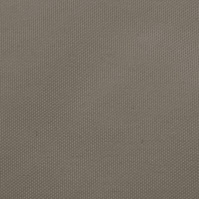 vidaXL solsejl 3x3 m firkantet oxfordstof gråbrun