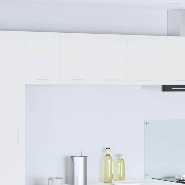 vidaXL H&aelig;ngeskab med d&oslash;r 2 pcs Hvid 60 x 31 x 40 cm Konstrueret tr&aelig;