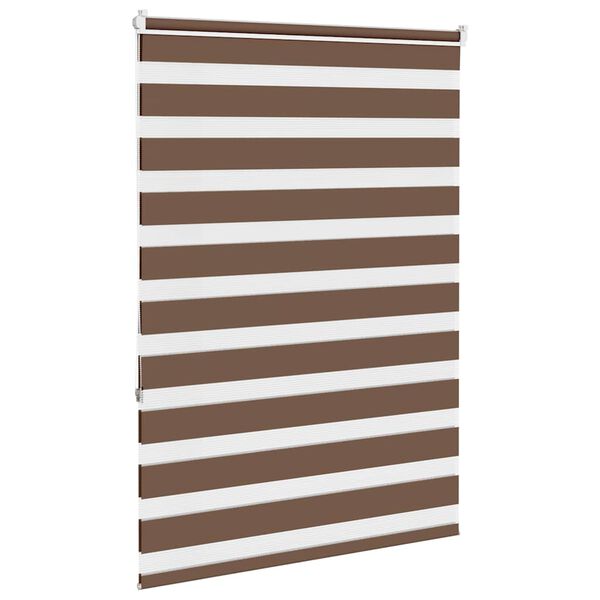 vidaXL zebragardin brun 95x150 cm stofbredde 90,9 cm polyester