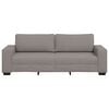 vidaXL 3-personers sofa 220x77x82 cm stof gr&aring;brun