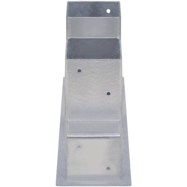 vidaXL st&oslash;ttef&oslash;dder til br&aelig;ndestabel 4 stk. st&aring;l s&oslash;lvfarvet