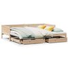 vidaXL daybed med udtr&aelig;k og skuffer uden madras 90x190 cm