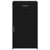 vidaXL Sideboard med skuffe Sort eg 50 x 42,5 x 93 cm