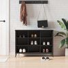 vidaXL skoreol 100x35x70 cm konstrueret tr&aelig; sort