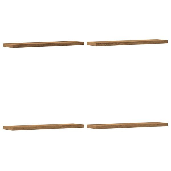 vidaXL v&aelig;ghylder 4 stk. 40x10x1,5 cm konstrueret tr&aelig; kunsteg