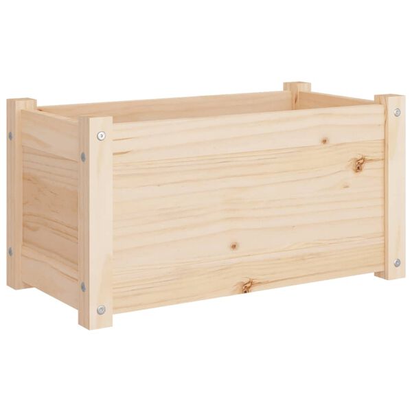 vidaXL plantekasse 60x31x31 cm massivt fyrretræ