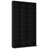 vidaXL cd-reol 102x23x177,5 cm konstrueret tr&aelig; sort