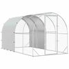 vidaXL Kyllingehus S&oslash;lv 400 x 200 x 200 cm Galvaniseret st&aring;l