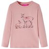 Lang&aelig;rmet T-shirt til b&oslash;rn str. 92 lyser&oslash;d