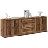 vidaXL Sideboards med skuffe 3 pcs Gammelt tr&aelig; 210 x 35,5 x 67,5 cm