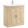 vidaXL Badev&aelig;relsesm&oslash;bel s&aelig;t Sonoma-eg 81 x 40 x 84,5 cm