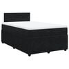 vidaXL kontinentalseng med madras 120x190 cm velour sort