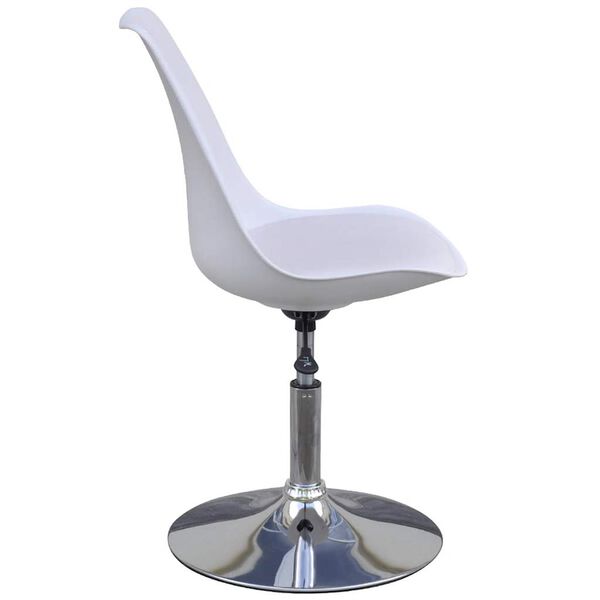 vidaXL drejelige spisebordsstole 2 stk. kunstl&aelig;der hvid