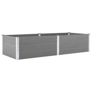 vidaXL h&aelig;vet plantekasse 250x100x54 cm WPC gr&aring;