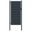 vidaXL hegnsl&aring;ge PVC og st&aring;l 100x124 cm antracitgr&aring;