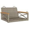 vidaXL gyngeb&aelig;nk 63x62x40 cm polyrattan gr&aring;