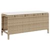 vidaXL Have Spisebordssæt Beige Poly rattan