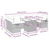 vidaXL sofas&aelig;t til haven 8 dele med hynder polyrattan lysegr&aring;