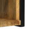 vidaXL Vægkube med hylde Brun 55 x 35 x 40 cm Massivt mangotræ
