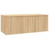 vidaXL tv-bord 80x34x30 cm konstrueret tr&aelig; sonoma-eg