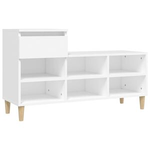 vidaXL skoreol 102x36x60 cm konstrueret tr&aelig; hvid