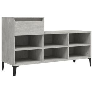 vidaXL skoreol 102x36x60 cm konstrueret tr&aelig; betongr&aring;