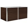 vidaXL h&aelig;vet plantekasse 160 x 80 x 77 cm galvaniseret st&aring;l brun