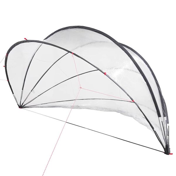 vidaXL Pool Dome Transparent 472 x 460 x 229 cm PVC
