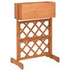 vidaXL plantekasse med espalier 45x30x74 cm massivt fyrretr&aelig; orange
