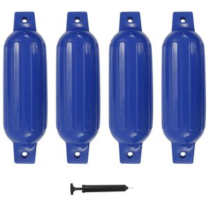 vidaXL b&aring;dfendere til b&aring;d 4 stk. 41x11,5 cm PVC bl&aring;