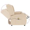 vidaXL 2-personers massagestol med kopholder cremefarvet