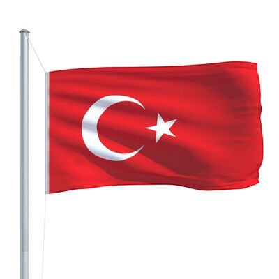 vidaXL Tyrkiets flag 90x150 cm