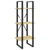 vidaXL bogreol 40x30x105 cm 3 hylder massivt fyrretr&aelig;