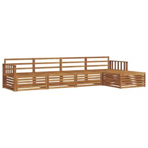 vidaXL Udend&oslash;rs sofagruppe 5 pcs Naturfarvet Massivt Akacietr&aelig;