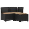 vidaXL 3-personers havensofa med puder i rattanlook 3-personers PP
