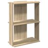 vidaXL bogreol 60x30x80 cm 3 hylder konstrueret tr&aelig; sonoma-eg