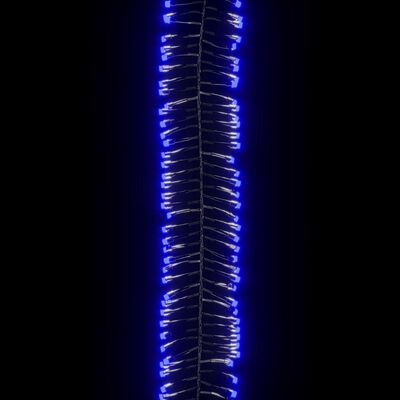 vidaXL LED-lyskæde 400 LED'er 7,4 m PVC blåt lys