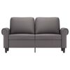vidaXL 2-personers sofa 120 cm kunstl&aelig;der gr&aring;