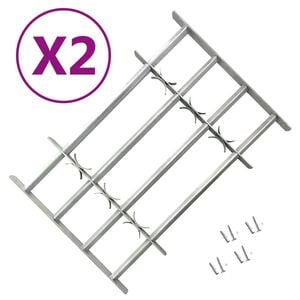 vidaXL just&eacute;rbart sikkerhedsgitter til vinduer 2 stk. 1000-1500 mm