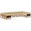 vidaXL Udend&oslash;rs sofagruppe 10 stk. Naturlig og Beige
