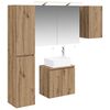 vidaXL Badev&aelig;relsesskabs&aelig;t 5 pcs Artisan-eg 50 x 14,5 x 70 cm
