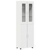 vidaXL Highboard FLORIN 60 x 35 x 182 cm Hvid Konstrueret tr&aelig;