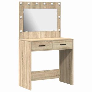 vidaXL Kl&aelig;deskab Sonoma eg 78,5 x 41 x 135 cm Konstrueret tr&aelig;