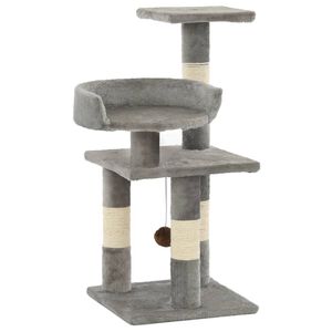 vidaXL kradsetr&aelig; til katte med sisal-kradsestolper 65 cm gr&aring;
